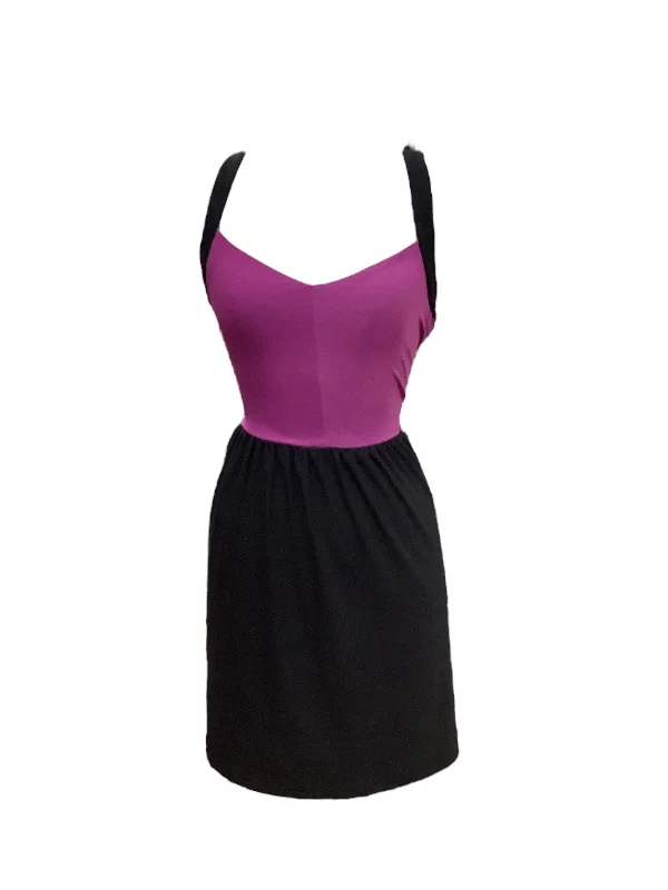 Purple Dress Casual Midi Bebop, Size Xl Elegant A-line Skirt